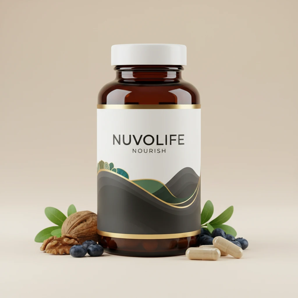 NuvoLife Nourish witte apotheekersfles 90 capsules